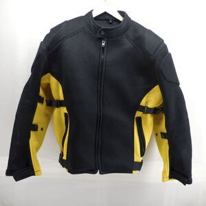 Men's Himalaya Motor Bikewear Black Yellow Motorcycle Jacket Size M with Inserts